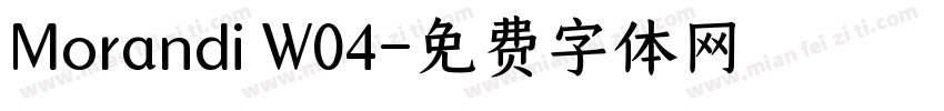 Morandi W04字体转换